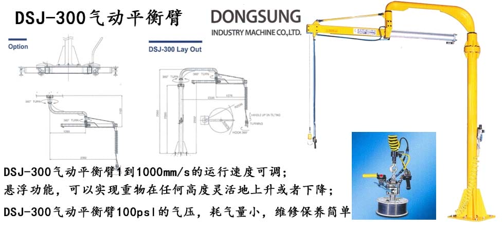 東星DSJ-300氣動平衡吊產品圖