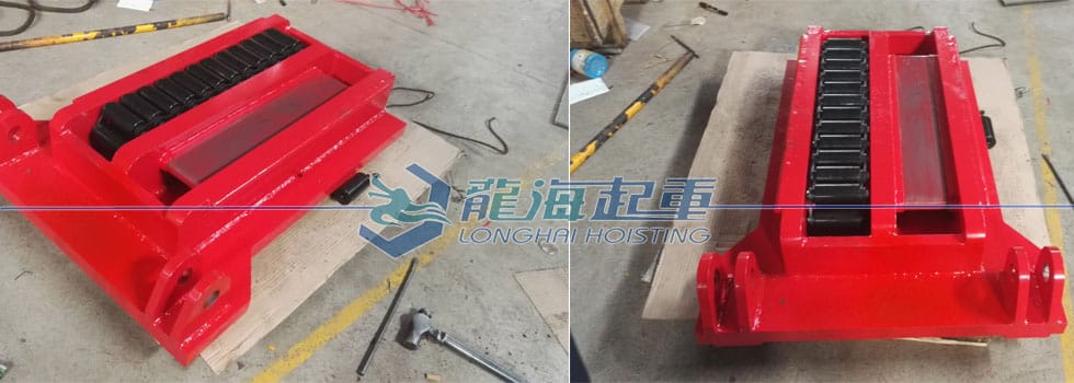 300噸雙排輪滾輪小車定制完工發(fā)貨了！
